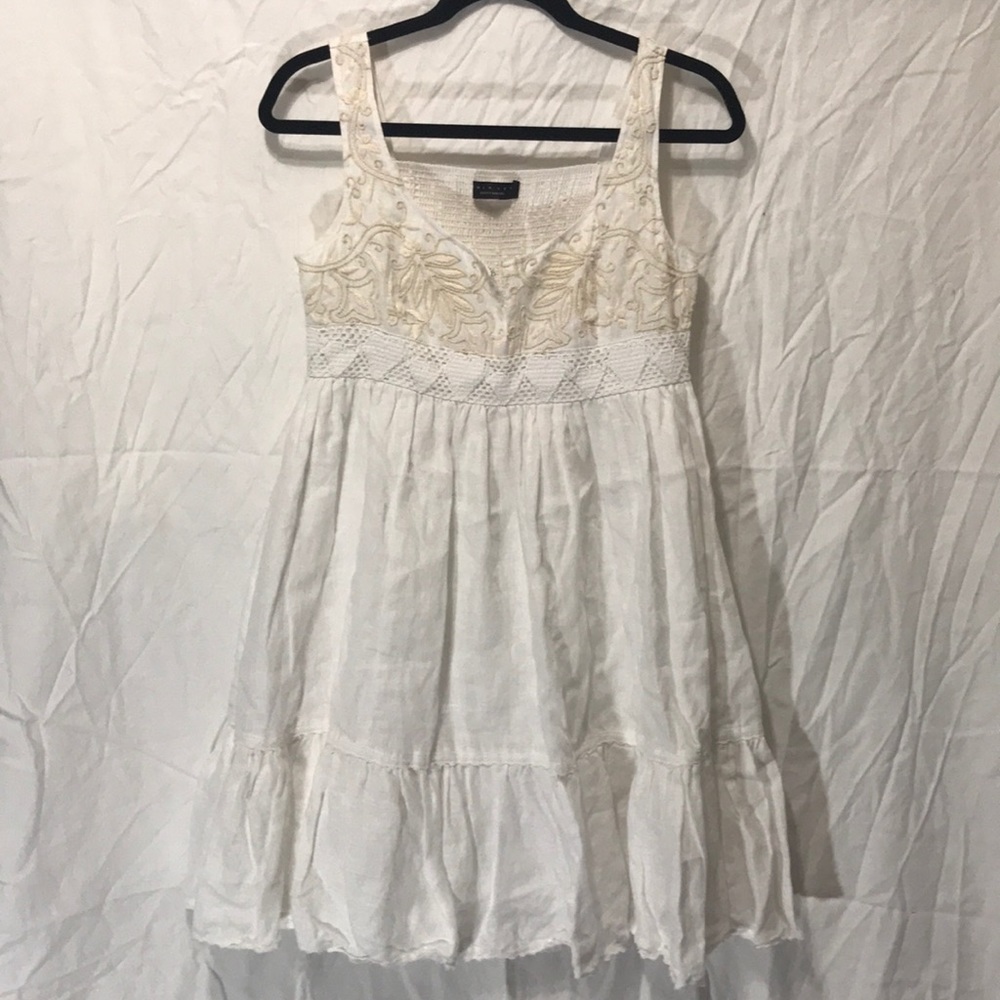 Twin set Simona Barbieri linen dress S empire